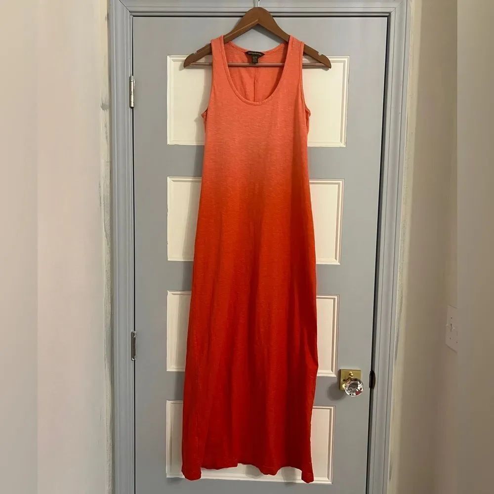 Tommy Bahama Coral Red Ombre Maxi Dress XS